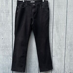 Levi's 505 Straight Leg Black Wash Denim Jeans Men's Size 32 Classic Streetwear